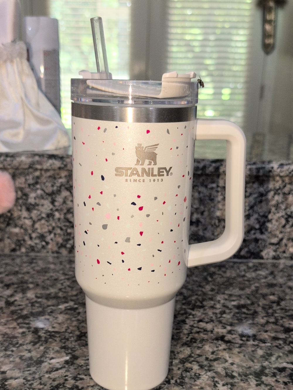 RARE Stanley 40oz Adventure Quencher White Terrazzo Confetti Target Exclusive OG